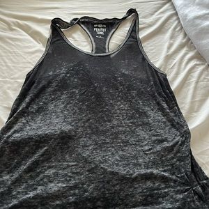 So - washed black tank top